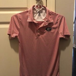Youth size UGA Golf polo style shirt ! Non smoking home. Light fabric.